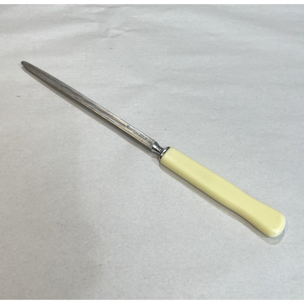Mid Century Prestige Knife Sharpening Steel Rod Forged England Kitchen Cutlery